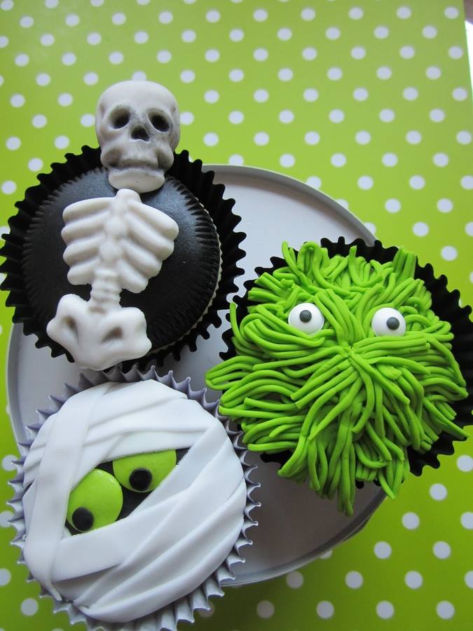 Halloween Green Cupcakes