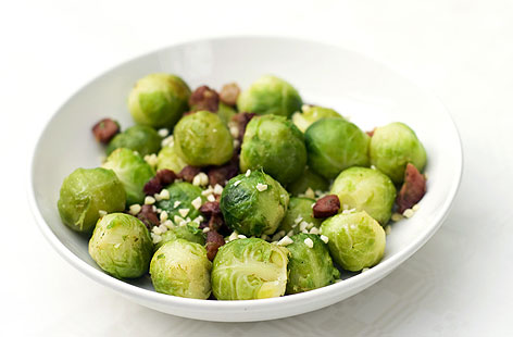 Brussels Sprouts Salad with Nuts