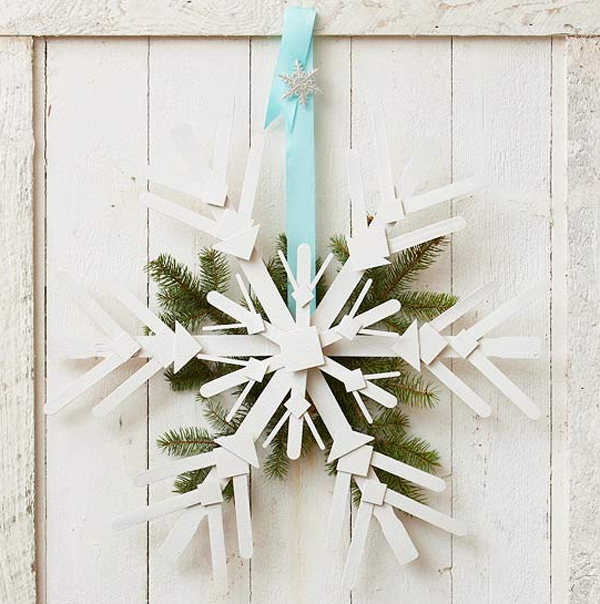 White Christmas Door Decorations