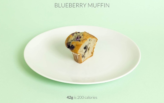 half blueberry muffin calories