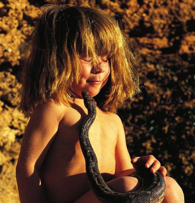 Tippi Degre with snake