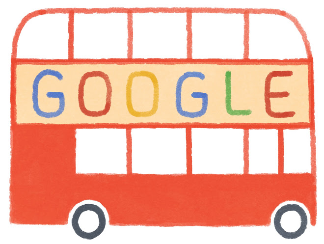 60th anniversary of the unveiling of the first Routemaster bus doodle