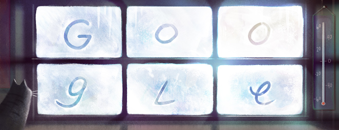 Anniversary of the coldest temperature ever recorded in Canada google doodle