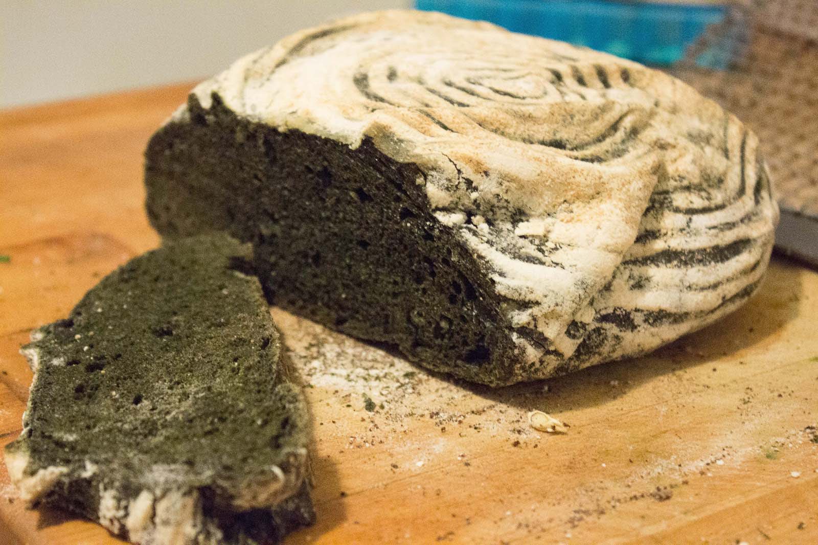 Bread with algae - Swansea, Wales