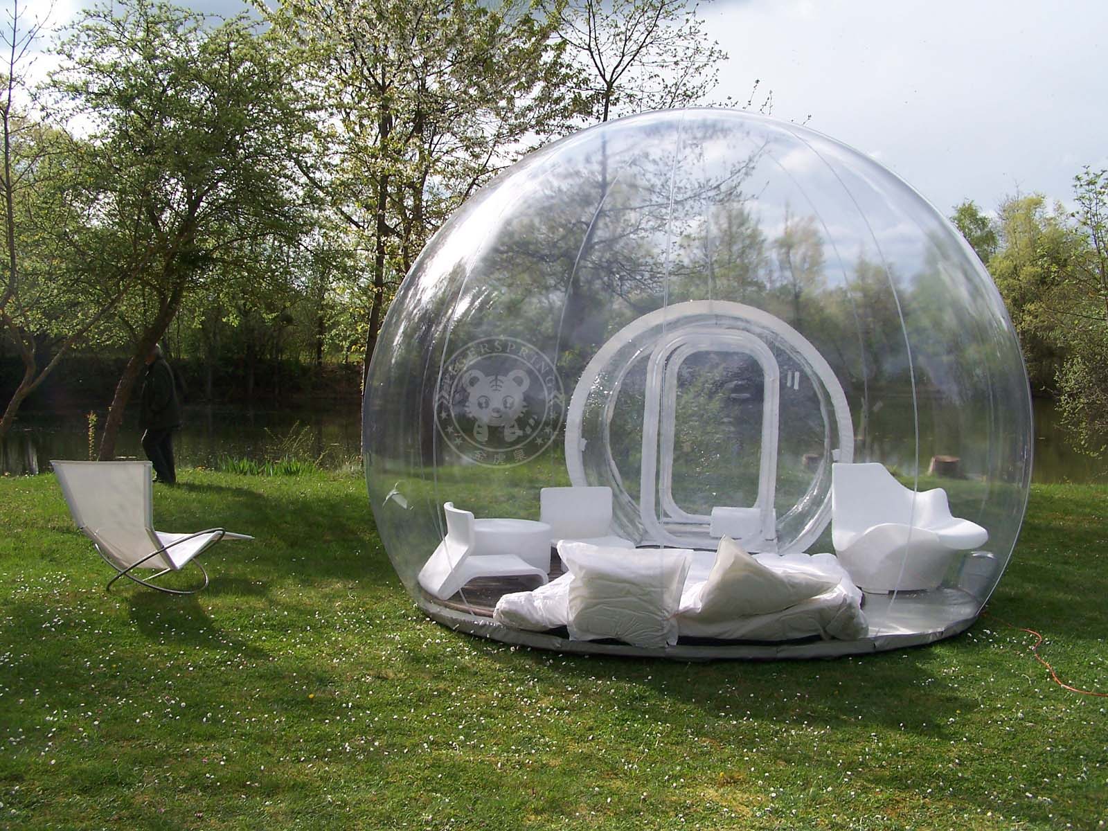 Crystal bubble tent