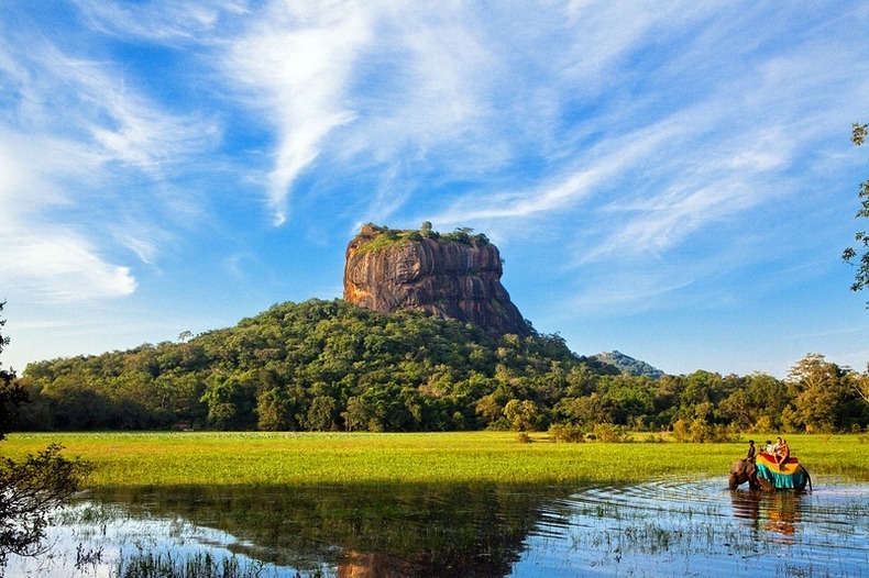 The scale of the lion, Sri Lanka landscape