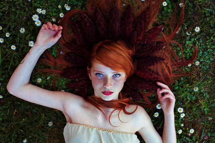 Blond and red hair will not disappear Redhair girl with freckles myths