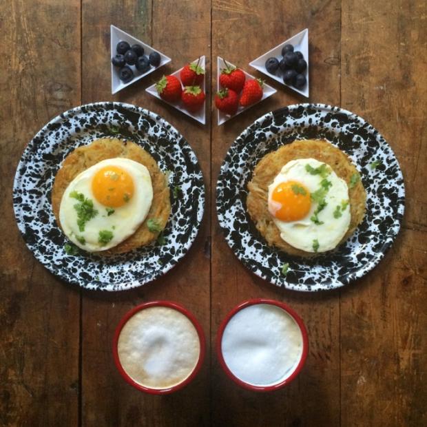 strawberries blackberries eggs