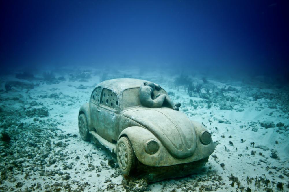 Underwater Museum in Cancun car