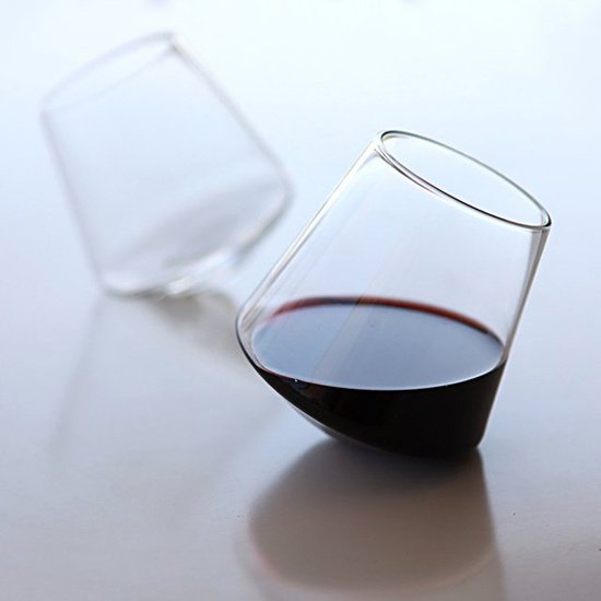 unordinary red wine glass