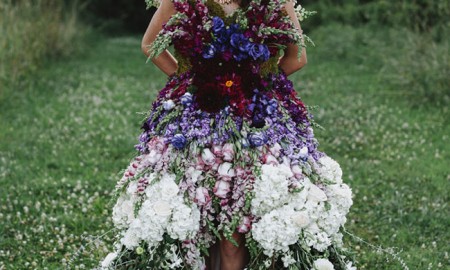 Wedding DRESS MADE OF FLOWERS