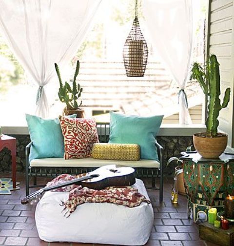 boho style outside furnitures