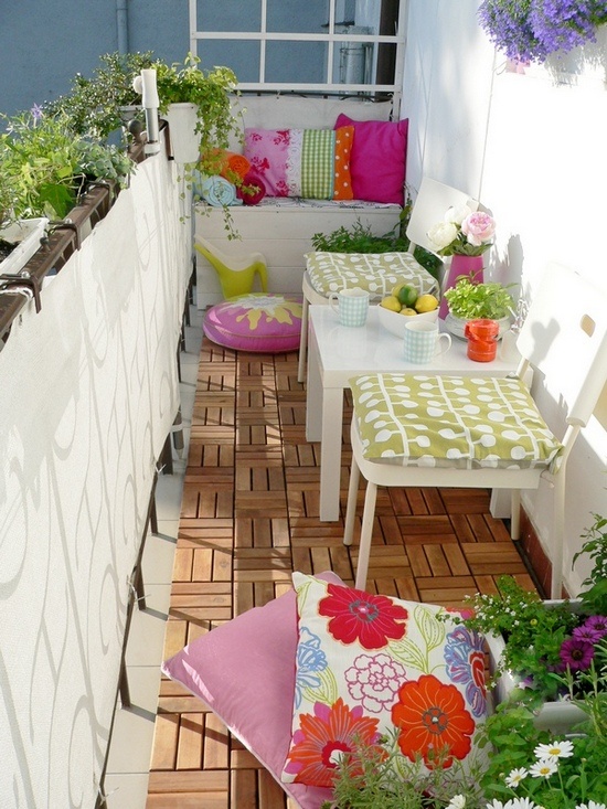 colorful outside furnitures