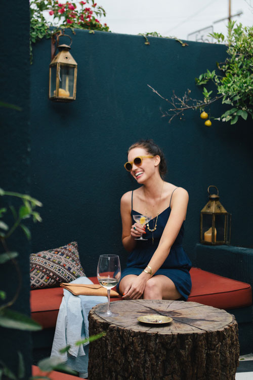happy-woman-drinking-cocktail-outdoor