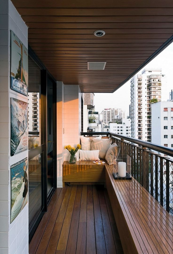 wooden balcony decorations and furnitures