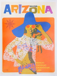 Arizona retro postcard