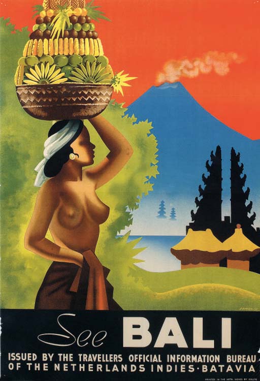 Bali retro post card