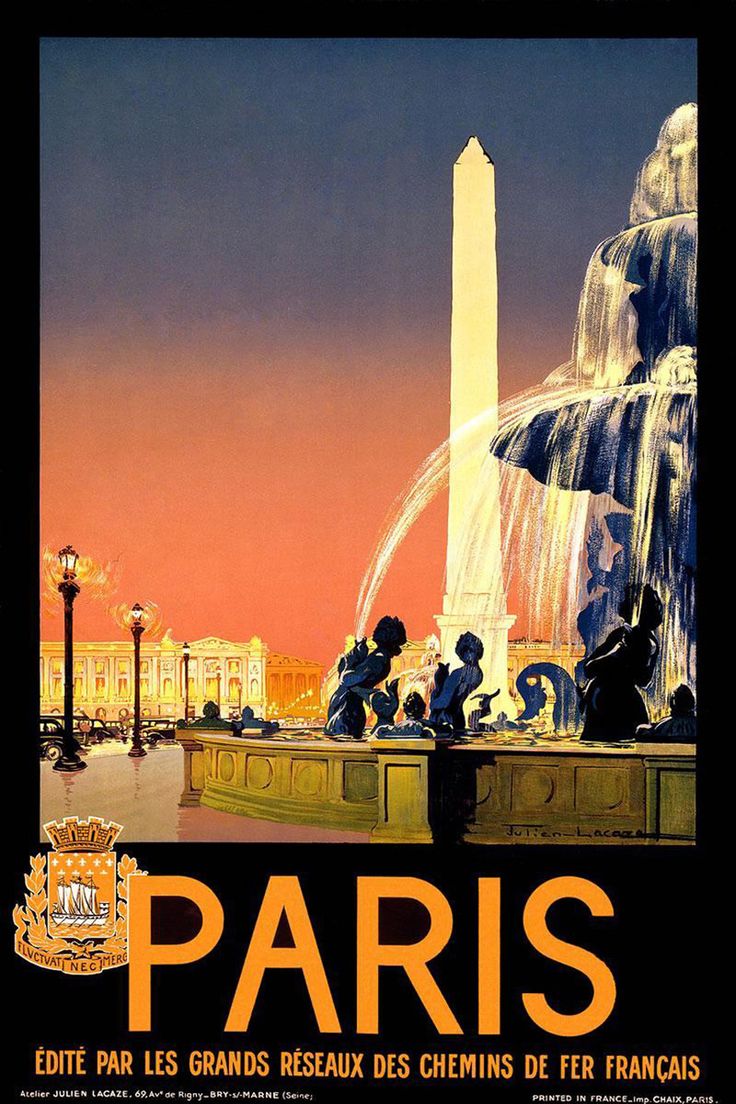 Paris retro post card