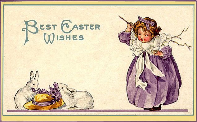 best caster wishes retro post card