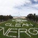 Overview of the lawn in front of Parliament show placards expressing support of a carbon tax in Canberra, Tuesday, Oct. 11, 2011. One thousand placards have been planted on the lawn at Parliament House to encourage politicians to vote 'yes' to a price on carbon pollution. (AAP Image/Lukas Coch)  NO ARCHIVING