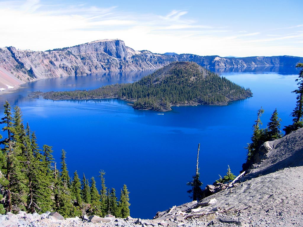 Mazama lake in Oregon, United States