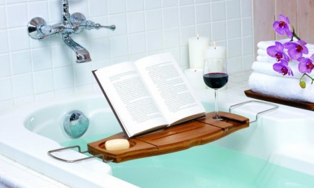 bathtub-tiles-bath-bridge-letter-holder-glass-holder-soap-holder-metal-wood