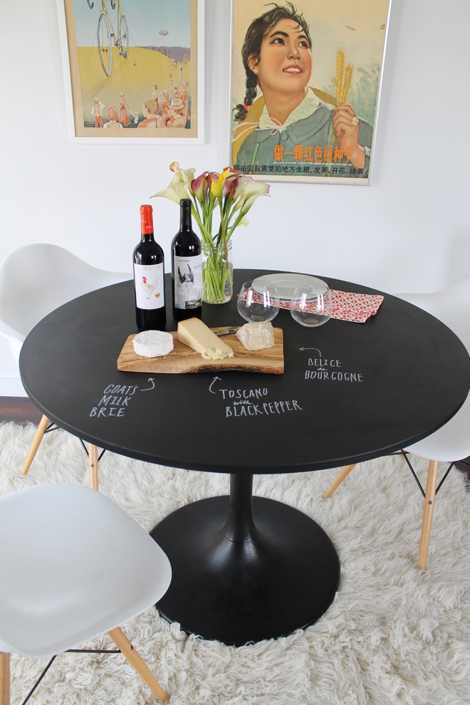 dining-table-round-table-dining-room-black-chalkboard-paint-chalkboard-wall