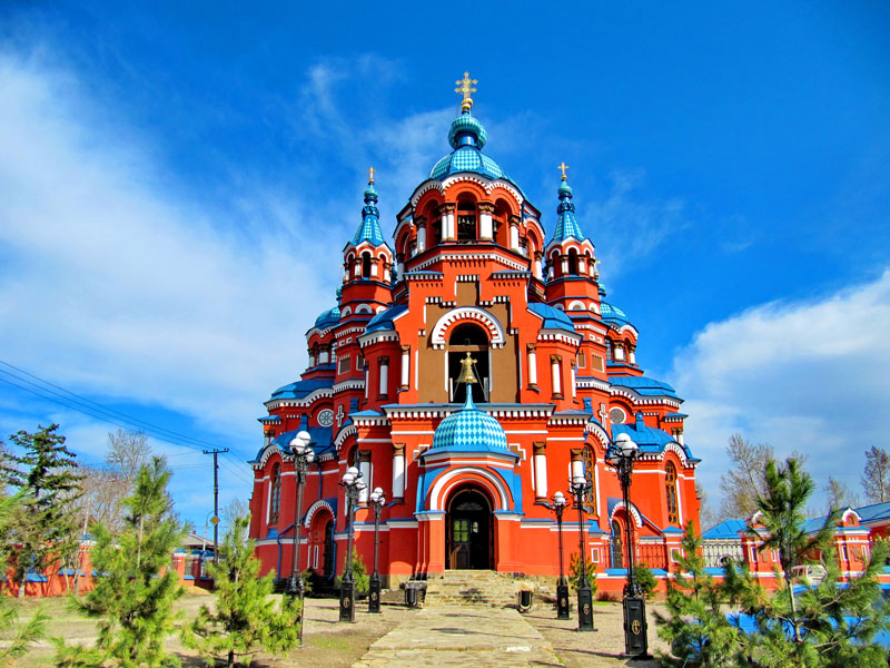 Church-of-Lady-of-Kazan,-Irkutsk,-Russia