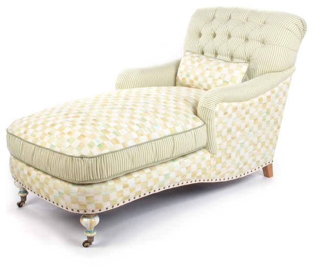 Ivory colored chaise lounge contemporary design eclectic pieces of furniture