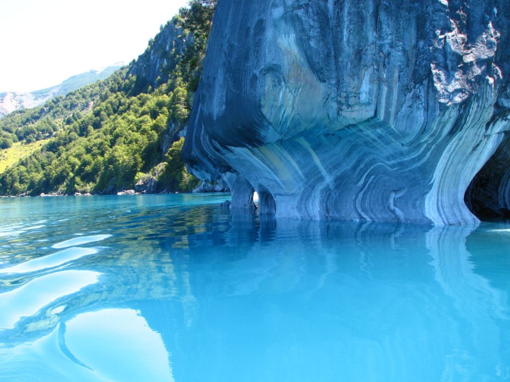 Marble-Caves-Chile-Argentina-Border Prehistorical Marble Caves