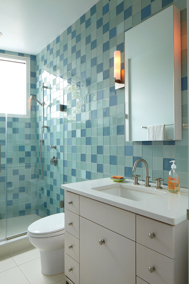 Basin with drawer Speigel lamp blue green white-bathroom furniture white