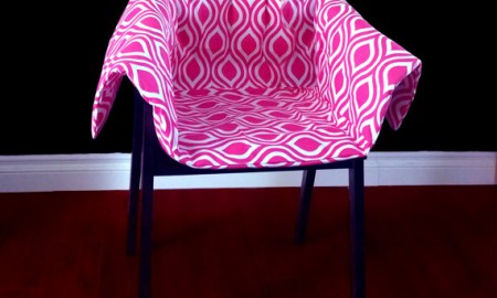 Modern chair cushion in pink-chair cushion