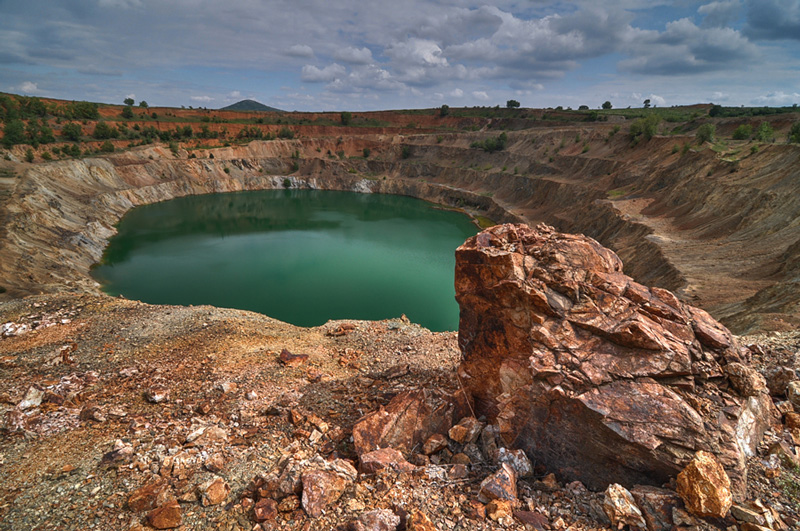 Cosmic-Desert-Landscape-In-Bulgaria-old-ore-pit-interesting-tourist-destination