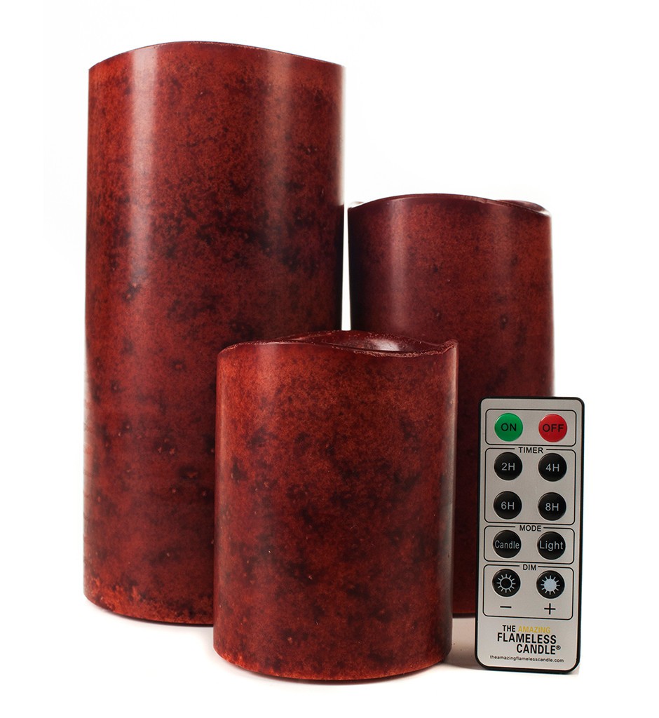 Red candles with remote control-flameless Candles