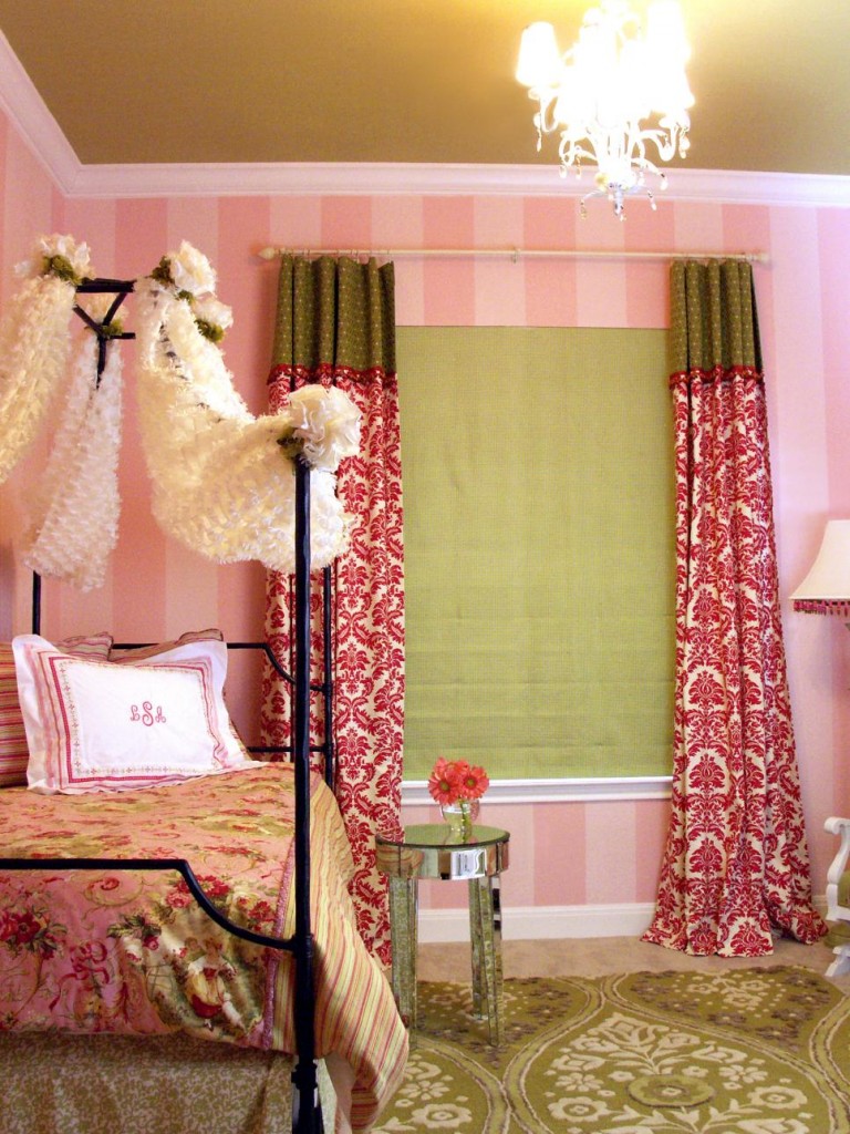 10-bedroom in pink in French style-Youth bedroom Girl