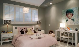 2-Simple design in pink and grey-youth bedroom Girls