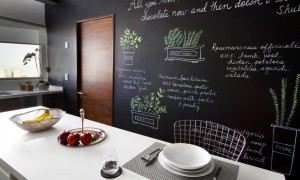 Concept kitchen modern style white Tafelwand kitchen table furnishing modern kitchen ideas