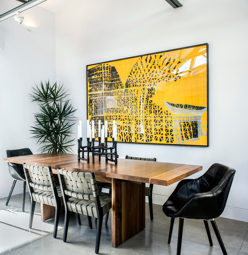 Table made of solid wood in modern design dining tables