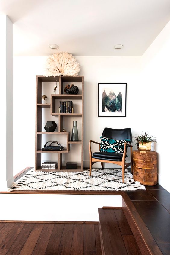 brazilian style reading nook comfortable black chair nook ideas