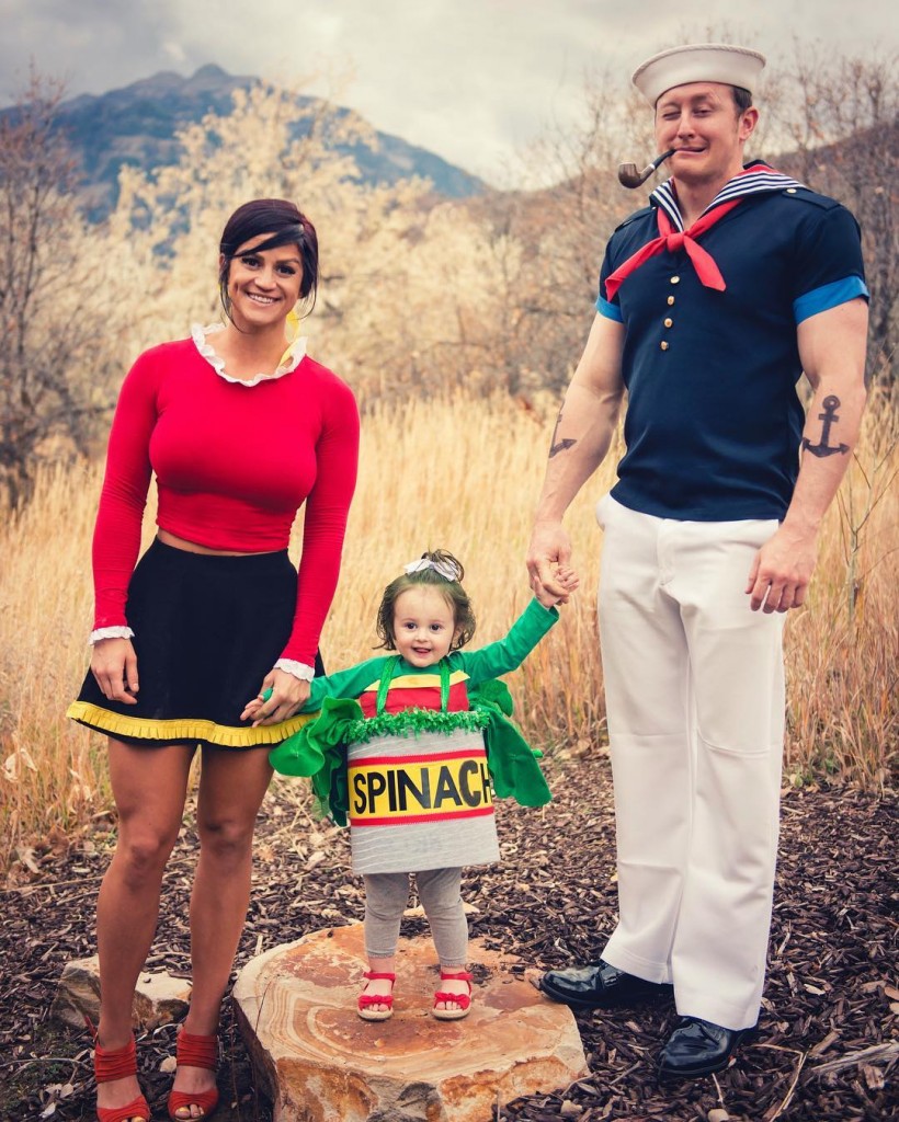 Halloween Family Costumes Popeye the Sailor Halloween costume ideas Costume ideas Baby Halloween costumes Halloween ideas Superhero costumes Skeleton costumes