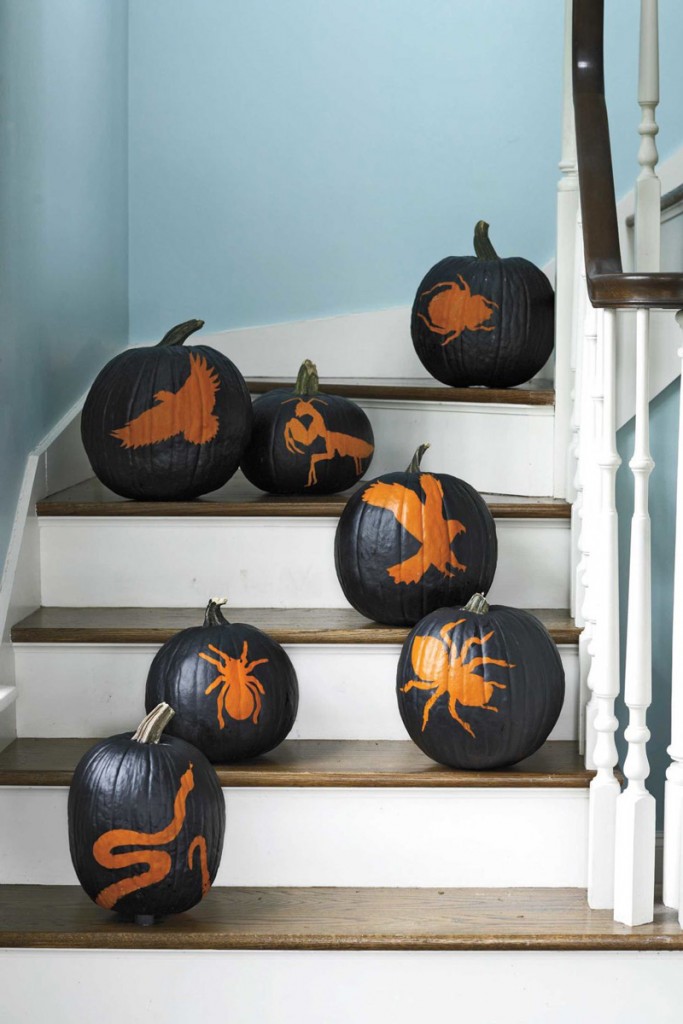 Painted-Insects-Halloween-Pumpkins-Halloween-lights-outside-halloween-decorations-diy-halloween-decorations-best-halloween-decorations--halloween-yard-decorations-vintage-halloween-decorations