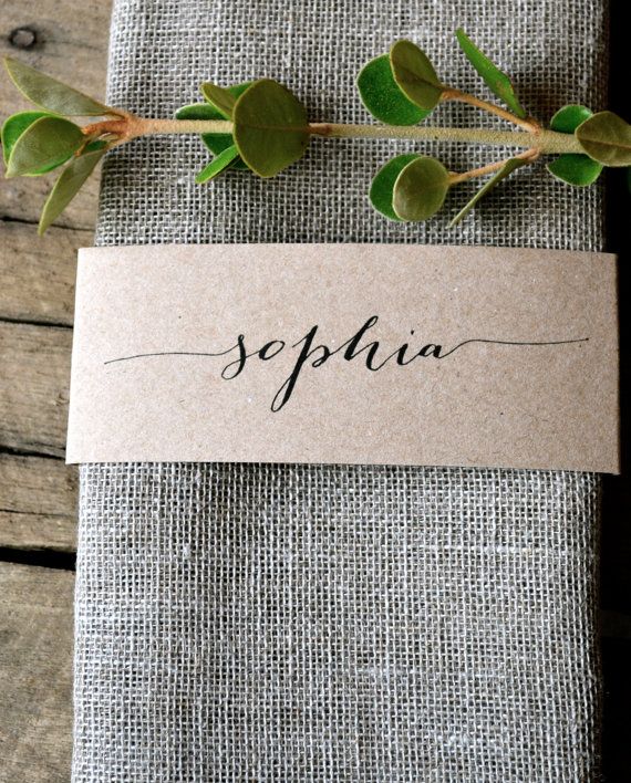 Vintage Table Wrap Name Card fall table decorations autumn table decorations easy thanksgiving centerpieces fall décor simple inexpensive fall table decorations fall table settings