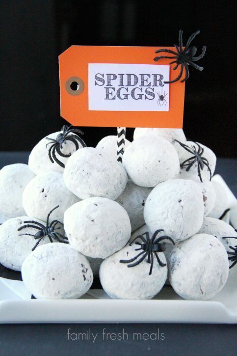 halloween fun food spider eggs house decorations