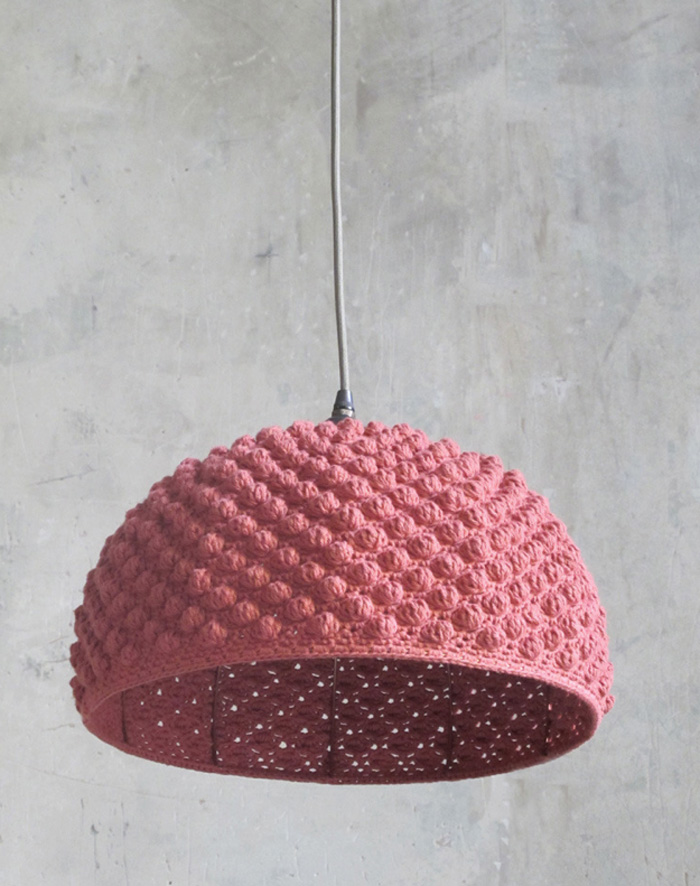 Knitted-Pink-Hanging-Lamp-crochet-home-décor-knitted-decorations-knitted-home-decor-crochet