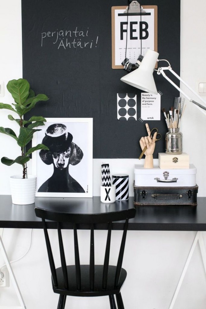 Feminine-Office-Black-and-White-Stylish-Design-Modern-Feminine-Desk-home-office-feminine-home-office-home-office-ideas-home-office-desk-home-office-design