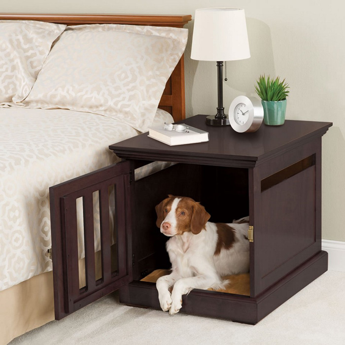 Indoor-Dog-House-In-the-Bedroom-In-The-Bedside-Cabinet-Modern-Pet-House