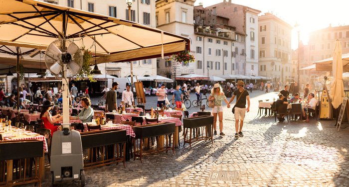 Happy-Couple-in-Rome-Sunny-Day--romantic-weekend-getaways-romantic-vacations-romantic-trips-best-vacation-spots-for-couples-best-holiday-destinations-for-couples