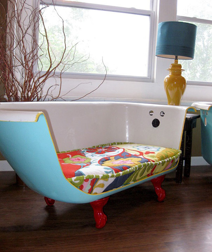 Top-interior-design-trends-for-2018-Recycled-Furniture-Trends-Recycled-Bath-Tub-Transformed-into-Sofa