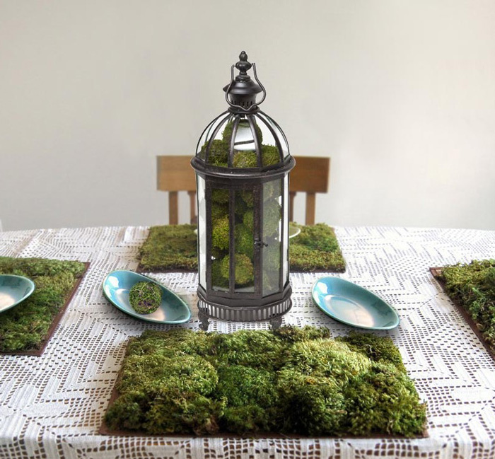 Victorian-Table-Lantern-Moss-Decorations-Garden-Party-Decorations-Green-Centerpiece