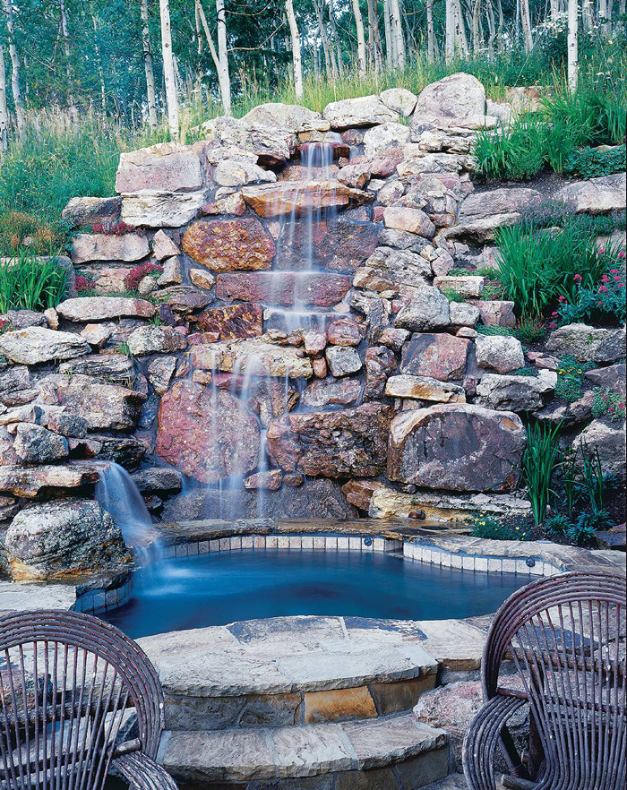 DIY-Rustic-Garden-Waterfall-Made-of-Stones